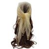 Versatile Pearl Tassel Rhinestone Square Scarf Lace Trim Hair Wrap Full Sky Star Headwrap Solid Color Breathable Fabric Scarf