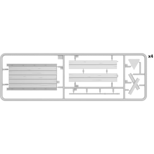 Miniart 1/35 Railroad Crossing and Barrier Plastic Model MA35666 (Diorama)