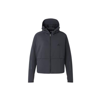 Womens Lightweight Logo Hooded Jacket Women Jackets Dark-Gray IW9434