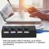 High Speed USB3.0 Splitter 4 Port USB Hub Switch Expansion Port with Power Supply