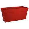 EDA Jardinière Avec Roulettes Toscane - 79 X 35 X H 39 Cm - 74 L - Rouge Rubis