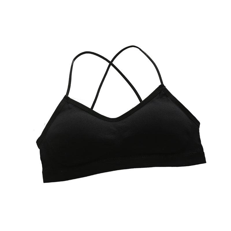 Summer Cross-Strap Backless Padded Tank Bralette
