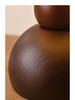 French Mid-Century Style Wabi-Sabi Wooden Bedside Table Lamp - Retro Designer Bedroom/Study Atmosphere Light