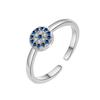 European and American Style Blue Demon Eye Zircon Ring