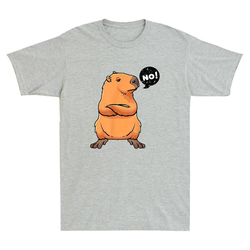 NO! Funny Capybara Giant Cavy Rodent Graphic Novelty Unisex's Short Sleeve T-Shirt