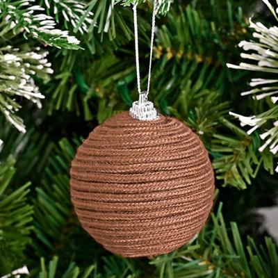 Christmas Ball Ornaments 12 Pieces Rustic Cotton Rope Home Decor Christmas Tree Ornament For Bathroom Home Winter Bedside