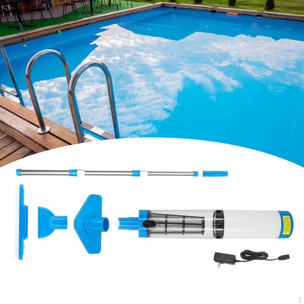Handheld Pool Vacuum Cordless 1600mAh 3 in 1,Waterproof,Pool Cleaner,Rechargeable for above