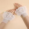 Elegant Lace Ruffled Wrist Fake Sleeves Cuffs Costume Accessory Comfortable Lace Cuff Soft Wrist Cuff Daily Accessory