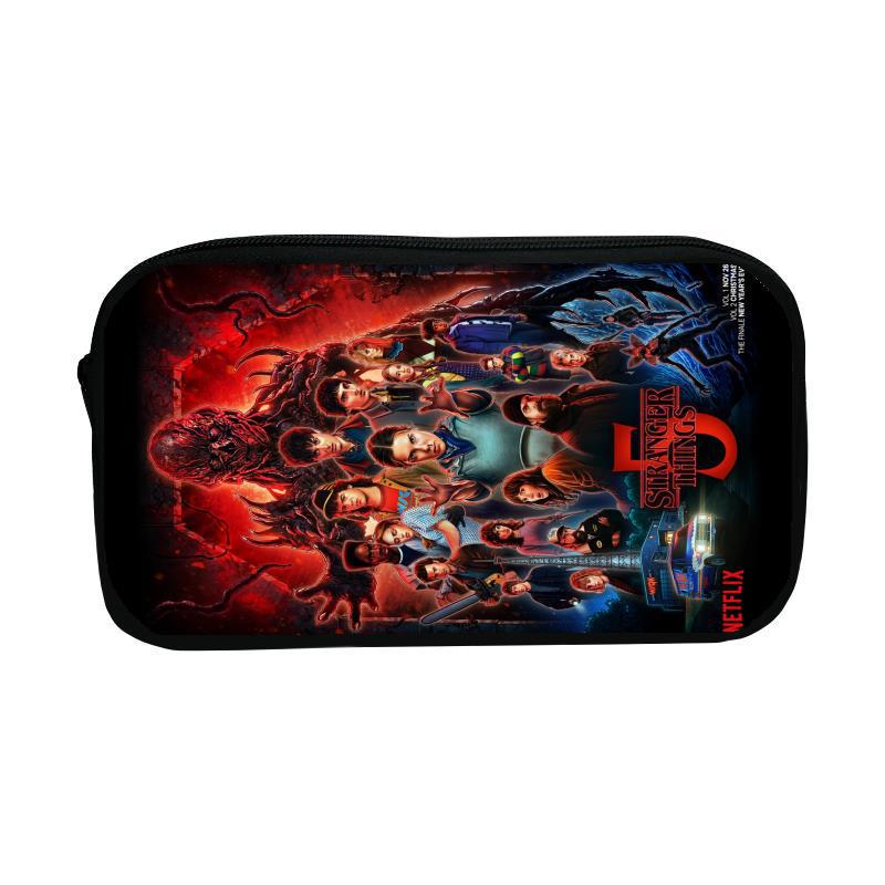 Stranger Things Large Capacity Pencil Case for Students - Stationery Storage Bag
