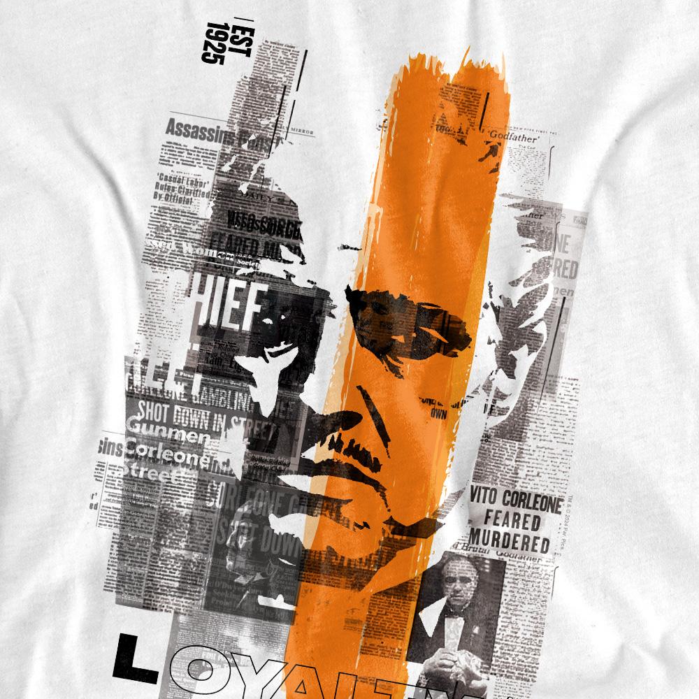 The Godfather Unisex Adult Don Vito Corleone Newspaper Strip T-Shirt