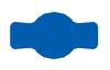 Jar Label 7x4 Cm for Preserves 72 Pcs. Matte Blue