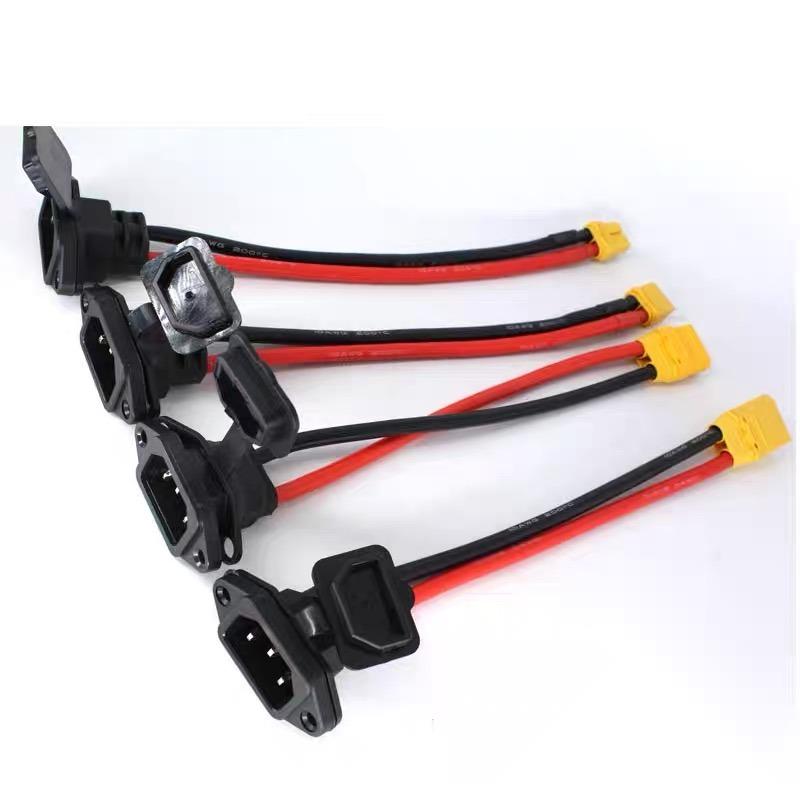 XT60/XT90 Male Female Konektor na 3pinovou zásuvku XT60 XT90 Baterie Nabíjecí kabel pro auto Nová energie E-bike Nabíjecí kabel
