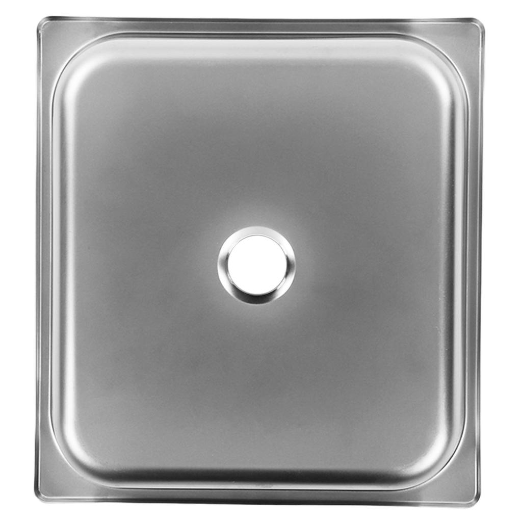 Zlewozmywak kuchenny Stal nierdzewna 304 Odporny na rdzę Szybki odpływ Kwadratowy Wpuszczany Podblatowy Jednokomorowy fo