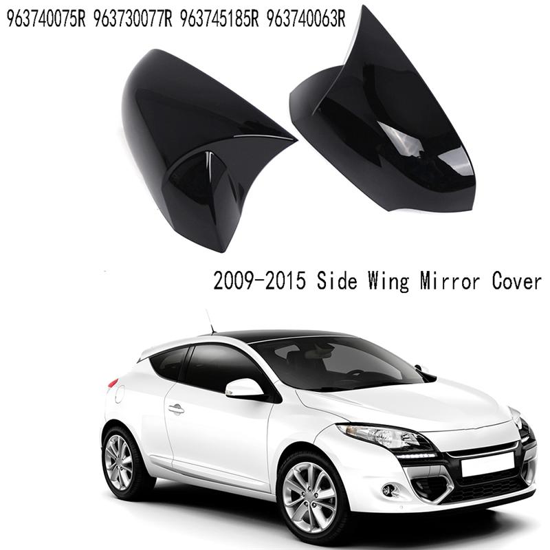 M63K-Exterior Rear View Mirror Cover For Renault Fluence 2009-2015 Side Wing Mirror Cover