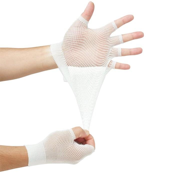 [Ace] Inner Gloves 5 Pairs (10 Gloves Total) Mesh Type AG795 White One Size Fits All.