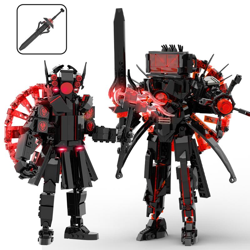 New Skibidi Toileted Titan Clock King 2.0 Building Blocks TVman Speakerman Model Toys for Kid Boys Ideas Gifts Xmas Easter Gift