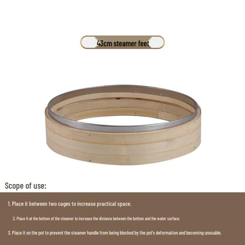 Le Chu He Li Handwoven Full Bamboo Steamer for Firewood Stove