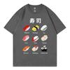 Japanese Sushi Graphic T Shirts Unisex Unisex High Quality Fashion Oversized Tshirt Summer Casual 100cotton Short Sleeve Tshirts