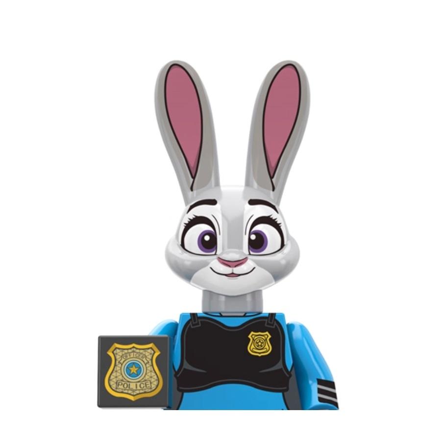 New Zootopia Set Nick Wilde Judy Hopps Building Block The Zoo fox rabbit bear sloth cattle lion Mini Action Figure Toys