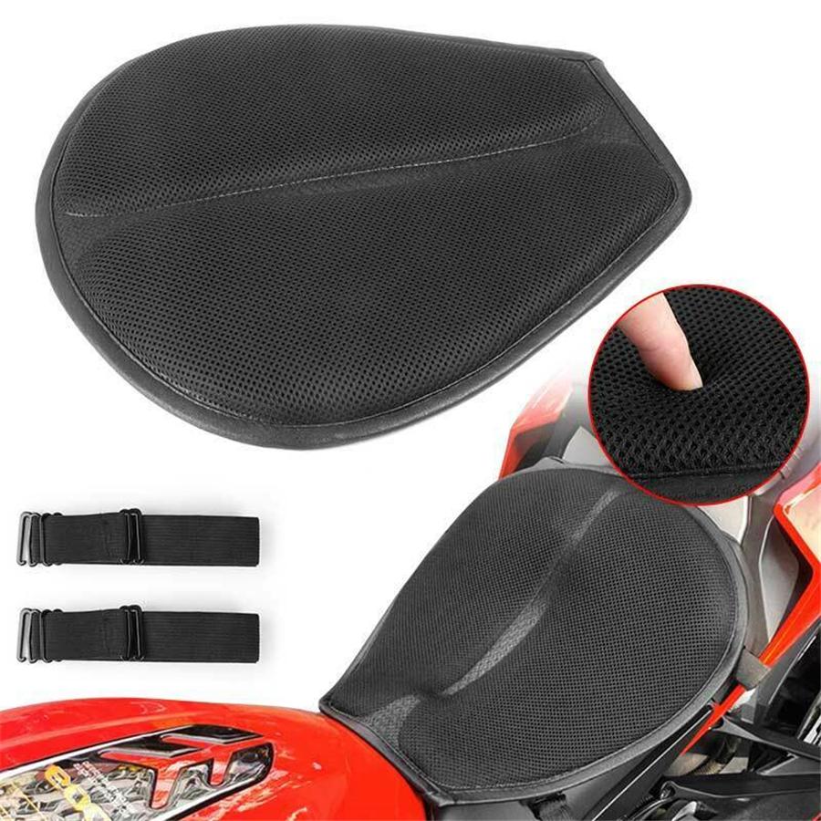 Motorcycle Comfort Mesh Seat Cushion Pillow Pad Pressure Relief Cover Universal
