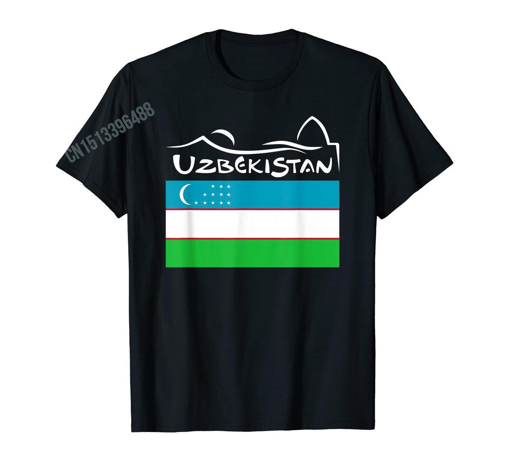 Men Women T Shirt More Design Uzbekistan Uzbek Tashkent Xumo Flag TShirt Tops 100 Cotton  Tees