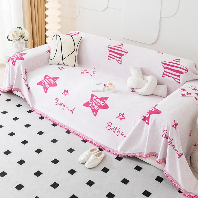 Simple Style Nordic Sofa Towel All-Inclusive Universal Sofa Cover Cloth Dust Cover Anti-Scratching Chenille Blanket Anti-Scratching