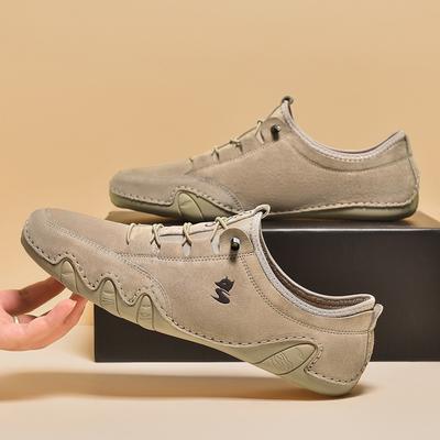 Erste Schicht Schweinsleder Freizeitschuhe Slipper Oktopus Sneakers Übergröße Herrenschuhe