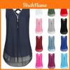 Stylish Women Sleeveless Vest With Cross Back Design And Convenient Front Zipper For Plus Sizes