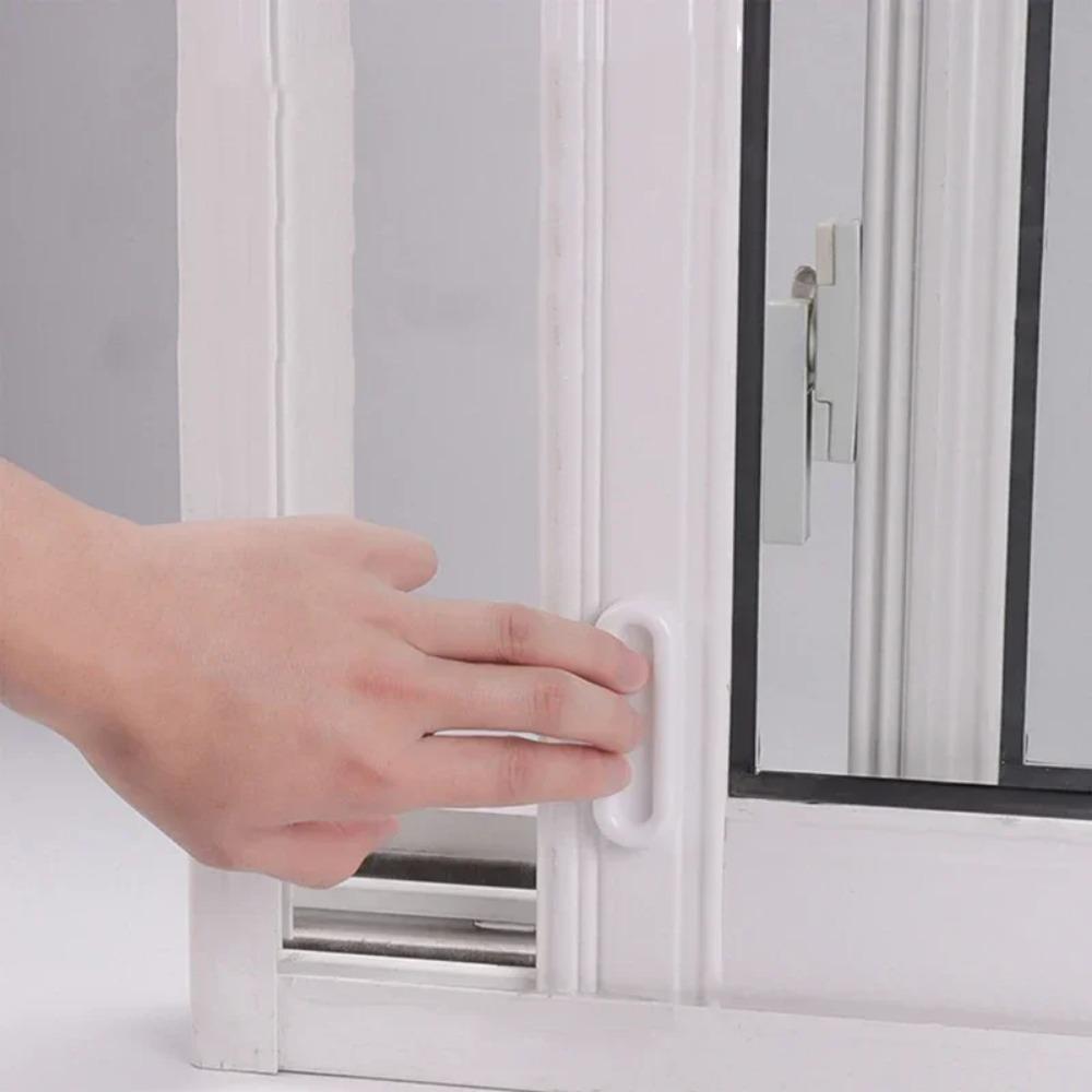 4PCS Self Adhesive Door Knobs Oval Handles Non Slip Grip for Cabinet Drawer Glass Window Home Decor Accessories Barn Door Handle