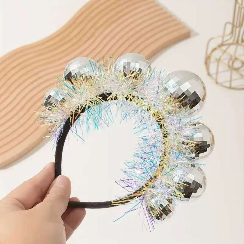 Hot Selling Alien Headband Silver Green Headband Martian Head Wrap Buckle Tiara