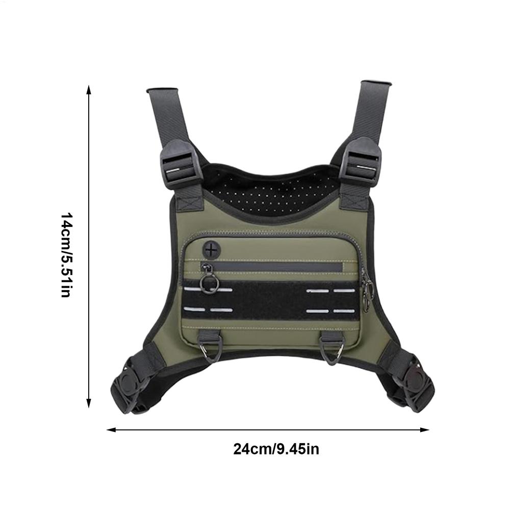 

Waterproof Chest Bag for Men & Women - Adjustable Running Vest Phone Holder Pouch for Outdoor Cycling, Hiking, Travel, Jogging