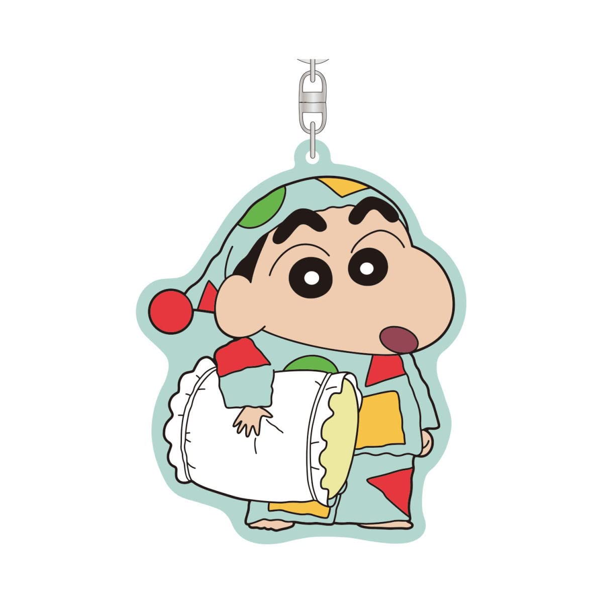 Crayon Shin-chan Rubber Keychain (Pajama Shin-chan) KS-RB002 Package: W95mm x H130mm/Material PVC белый