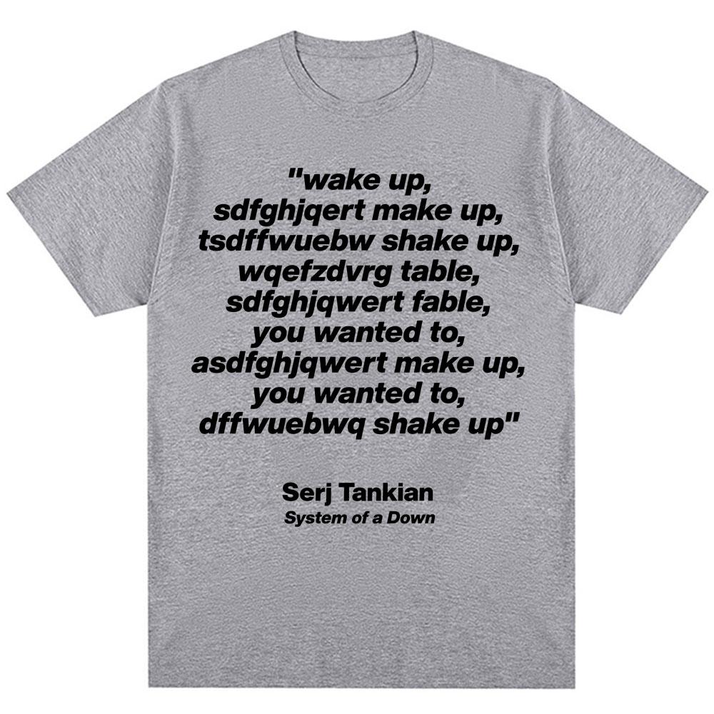 System of A Down Chop Suey Graphic T-shirt for Men and Women Fashion Retro Summer Print 100% Pure Cotton T-shirt