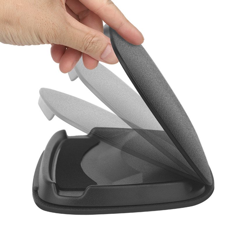 Car Center Console Fixed Buckle Car Phone Holder Dashboard Non Slip Base Silica Gel Pad Elastic Clip Neutral