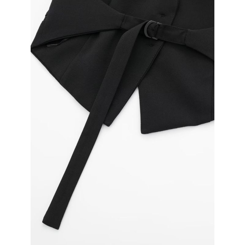 Kaslead Women's Fashion Style Hanging Collar Vest