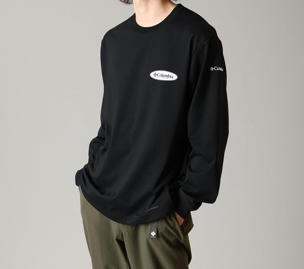 Urban Hike Graphic Long Sleeve PG3669 S Black Oval [Columbia] T-Shirt Men's