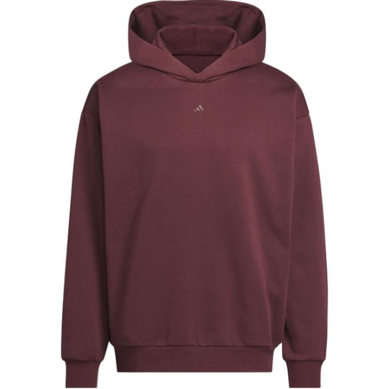 adidas Basketball Hooded Casual Fashion Soft Pullover Long Sleeve Sweatshirt Unisex Sweatshirt Dark-Red JD6145