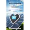 Car Heart-shaped Lights Solar-powered Decorative Lights Colorful LED Warning Lights Triangular Window and Rear Window Decorat