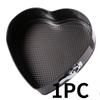 1PC non-stick heart-shaped buckle cake mold, round carbon steel belt buckle cake mold, mousse baking tool, cake baking pan