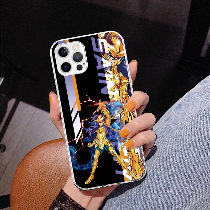 Anime Saint-Seiya Phone Case For iPhone 17 Air 16 Pro Max 16E 15 + 14 Plus 11 12 13 Mini 7 8 SE Gift Print Cover Fundas 16 Pro M