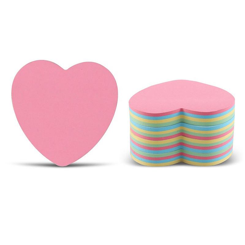 1Book Sticky Note Pads Stationery Paper Mixed Color Self-Adhesive School Office DIY Message Supplies Accessories Decorations ZYF