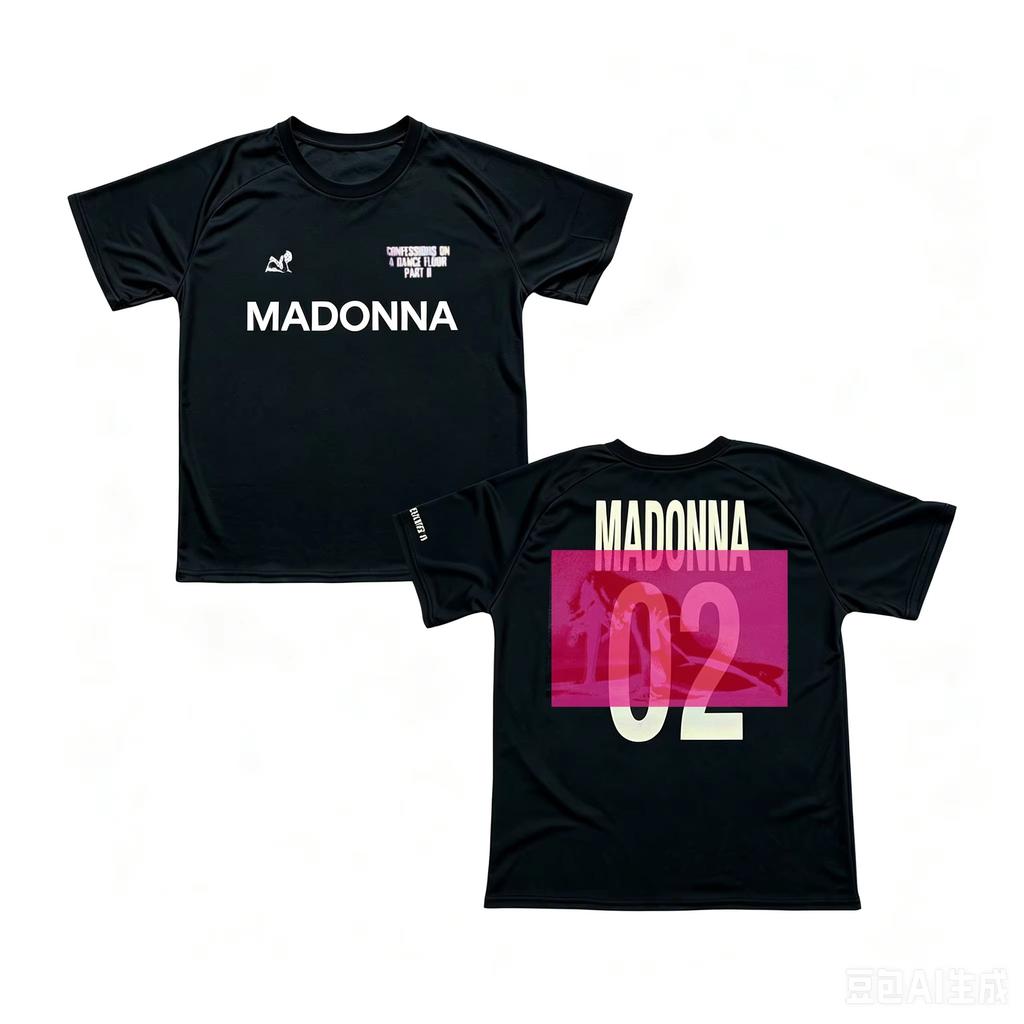 2026 Madonna Album Confessions Ii Graphic Printed Cotton Tshirts Summer Fashion Loose Short Sleeve Casual Tops Tees Unisex