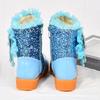 Girls' Elsa Princess Fleece Boots - Warm Winter/Autumn Martin Soft Sole Snow Boots