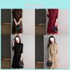 Knitted Dress Two Piece Set For Women Autumn Winter With Dyeing Pattern For Young Mothers