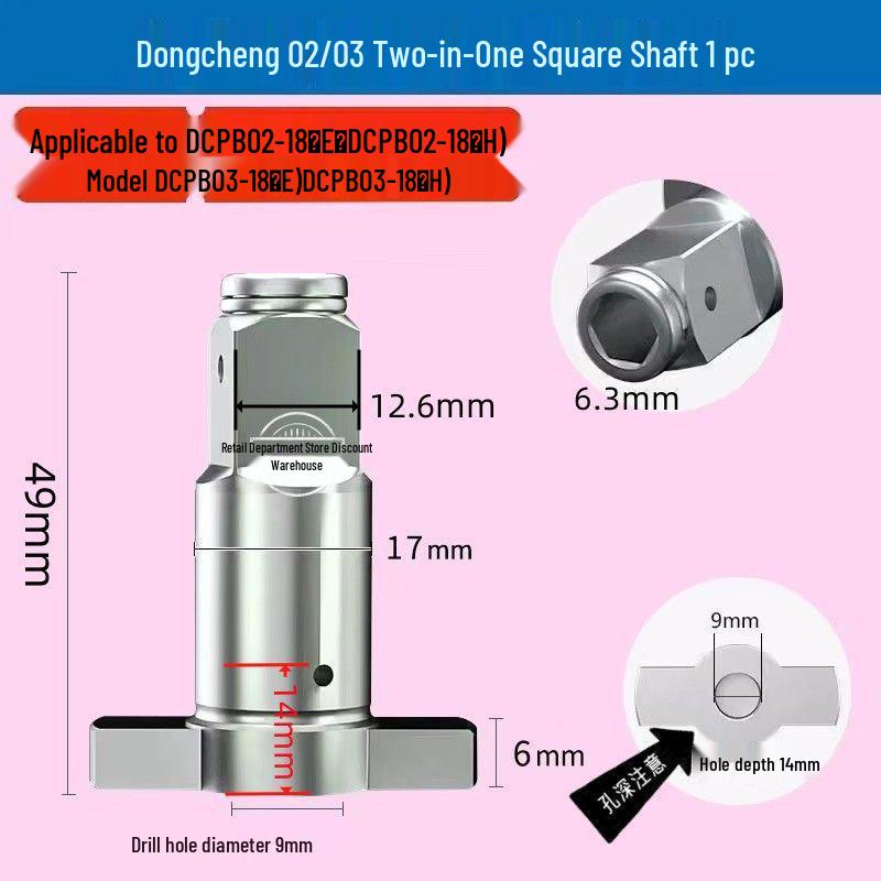 Cheie pătrată magnetizată multifuncțională cu utilizare dublă & Adaptor pentru burghiu