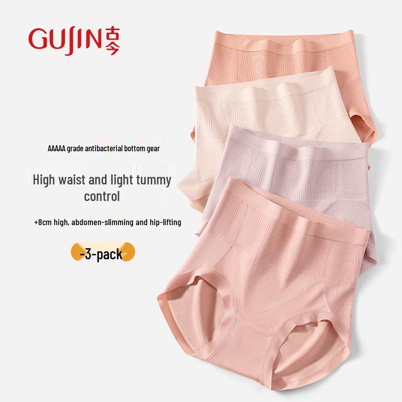 

GUJIN Женские трусы-слипы с высокой талией и контролем живота (3-Pack) XL