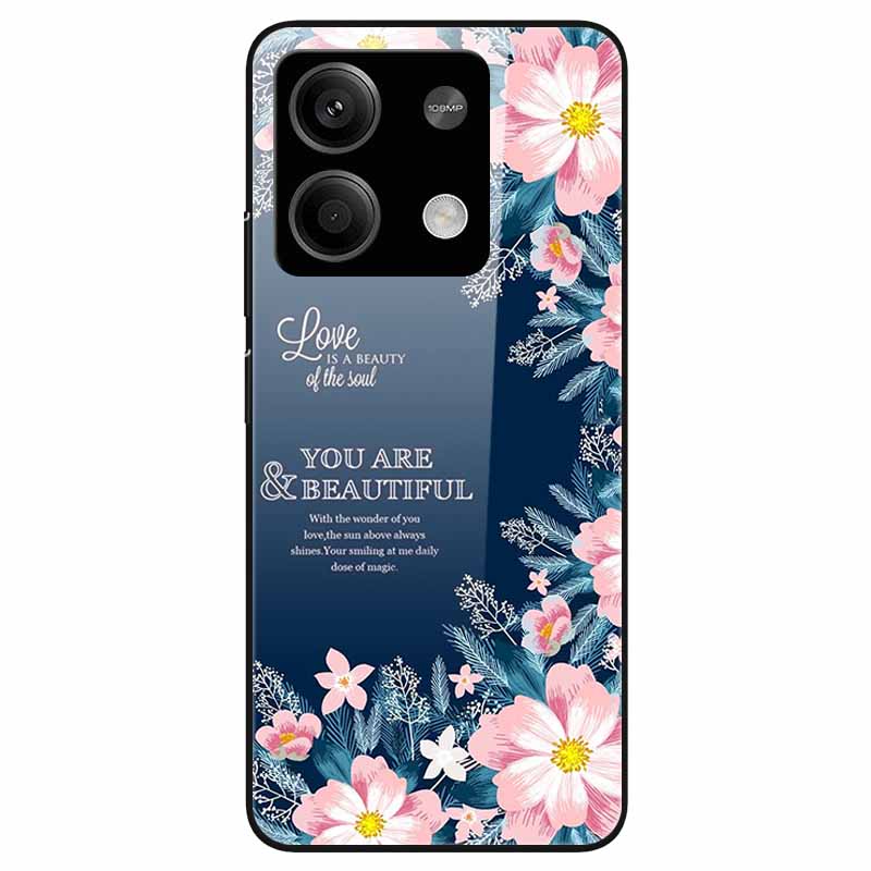 For Redmi Note 13 Pro 5G Case Tempered Glass Hard PC Phone Back Cover for Xiaomi Redmi Note13 5G Note 13Pro 5G Funda Shell Coque