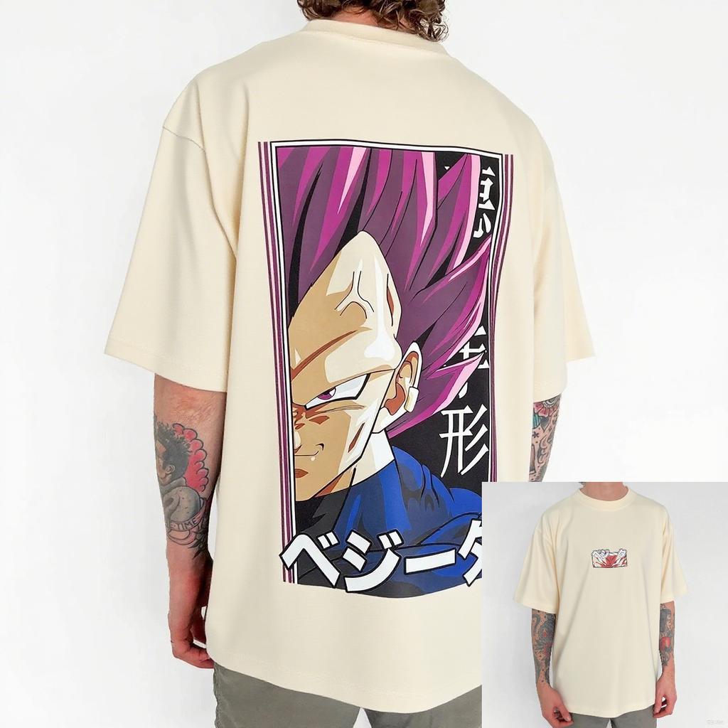 Summer Dragon Ball Vegeta Anime Men T Shirt Streetwear Womens Short Sleeve Tee Japanese Graphic Printed Casual Top Y2k Clothes
