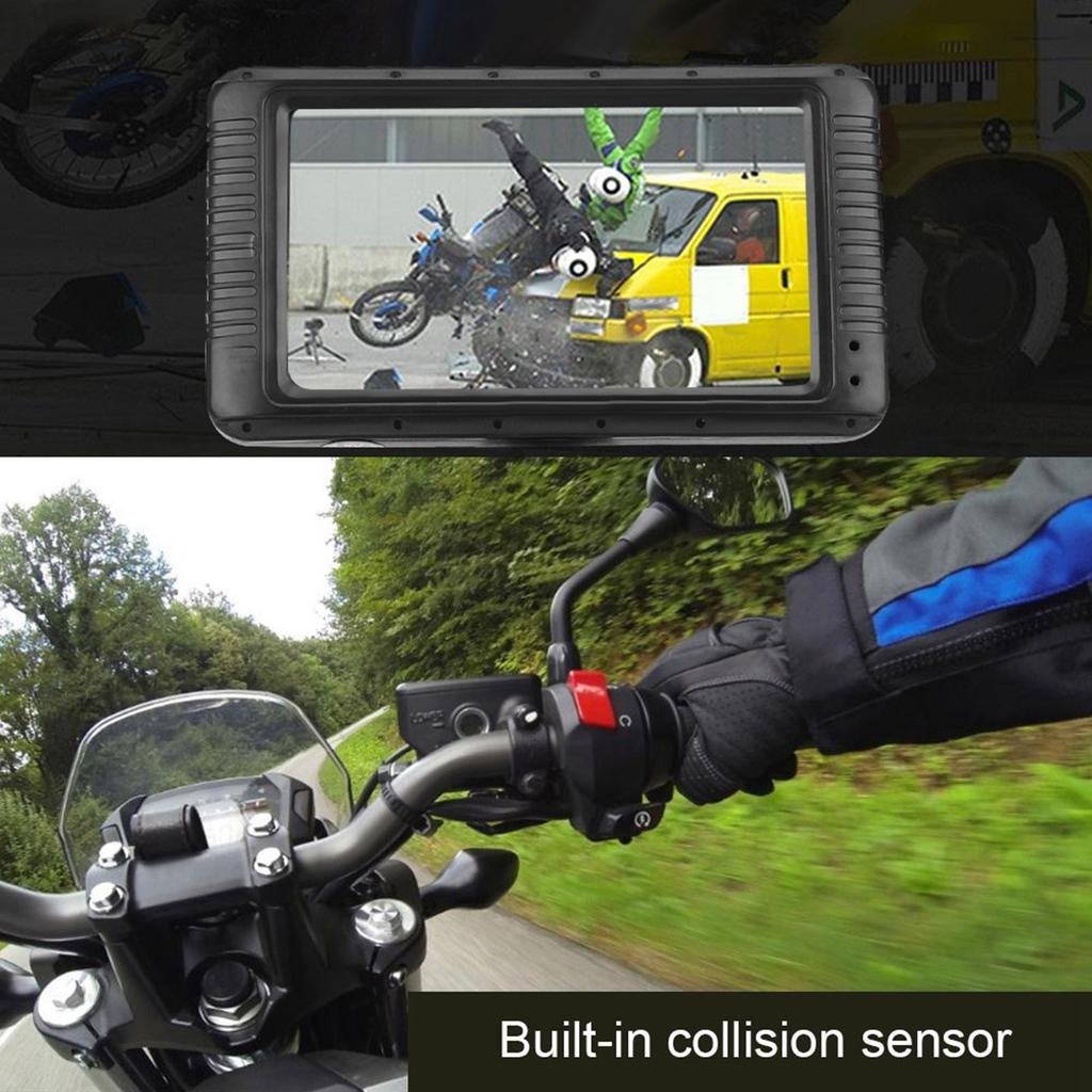 1080P HD 3inch Universal Motorcycle Double Lens Driving Recorder Traffic Monitor