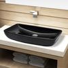 Day and Night - Rectangular Black Ceramic Sink